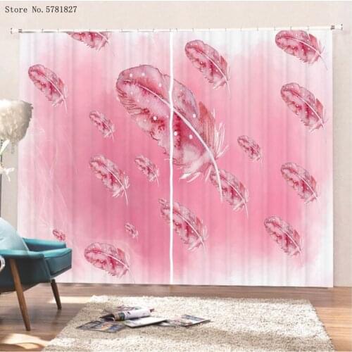 Dreamcatcher Eagle Window Curtains 3D Print Bohemia Feather Window Drapes For Living Room Window Treatments Home Custom Curtain