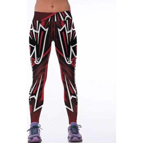 Women Leggings Sport 3D Eagle Print Quick Dry Running Pant Training Leggings High Waist Slim Gym Fitness Tights Workout Trousers