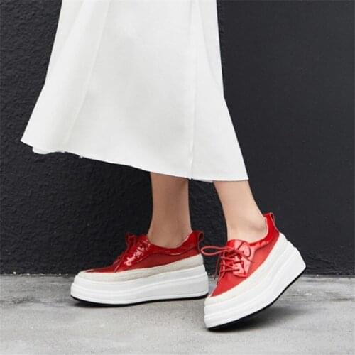 Women Creeper Shoes Cow Leather High Heel Evening Pumps Shoes Wedges Platform Breathable Lace Summer Tennis Shoes Punk Sandals