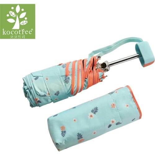 Kocotree Parapluie women Rain Women and Men Umbrella Mini Pockets Umbrella Small Folding kid umbrella men sun rain gear Parasol