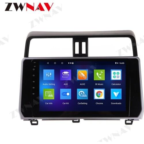 ZWNAV 8-Core Android 4GB+64GB of Car DVD GPS for Toyota Prado (2018---) Support Original AMP&360 Full-View