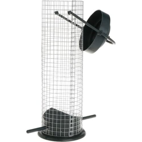 2021 New Bird Feeder Outdoor Hanging Mesh Feeding Portable Wild Birds Plastic Supplies Products Park Garden Tree Container