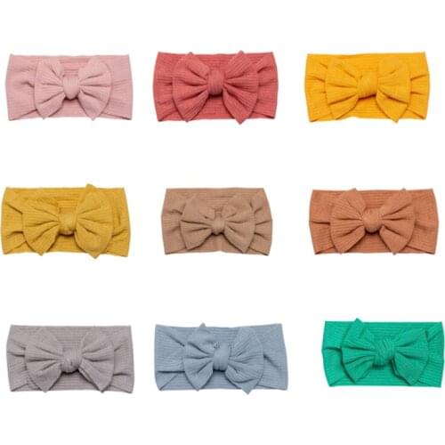 3 Pcs/lot Baby Hair Band Set Baby Headband Solid Newborn Elastic Hair Bands Comfortable Nylon Baby Hair Accessories Gifts Props