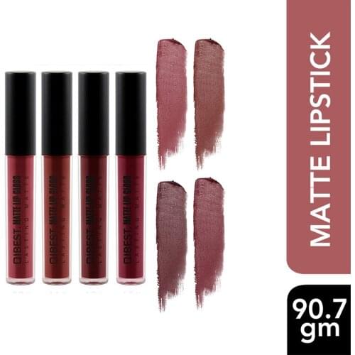 4-color mixed color suit lip gloss matte matte non-stick liquid lip glaze lipstick