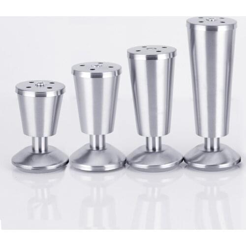 4pcs Stainless Steel Furniture feet Thickening Adjustable Cabinets legs Sofa feet With Screws as Gifts 8/10/12/15cm height