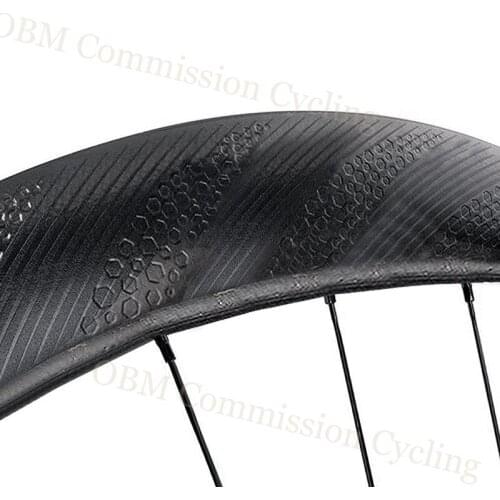 454 Dimple Disk 700C Road 58mm Clincher Disc Brake Powerway DT Hubs Bicycle Carbon Wheels Fit For Cyclocross Bike Road Wheel