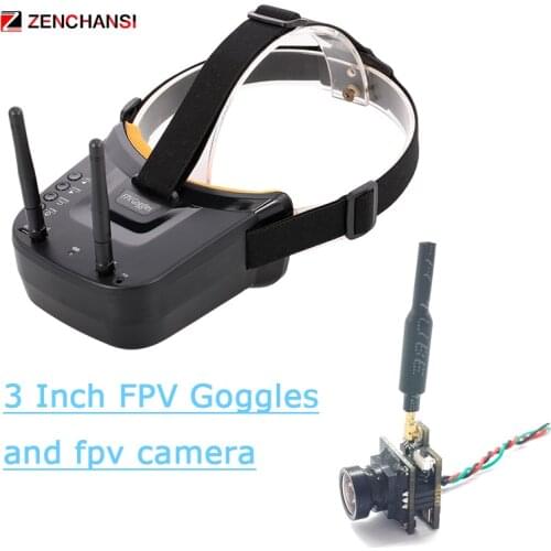 5.8G mini VTX 40CH FPV Goggles Monitor Headset HD for Racing Drone With 5.8G 800TVL 100mW video transmitter camera for RC