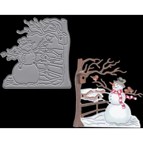 7.3x7.4cm Lonely Snowman Christmas Dies Metal Cutting Dies scrapbooking New Arrivals DIY Die Cuts background Craft