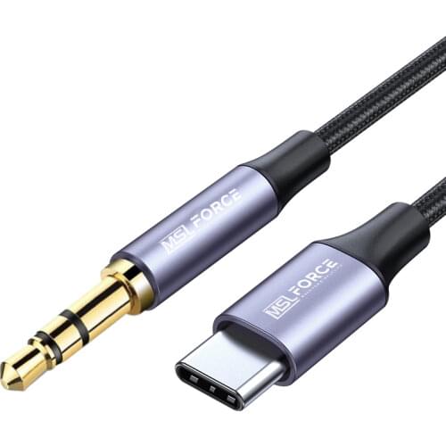 USB TYPE C Audio cable to 3.5mm jack HIFI audio DAC effect build your own audio system in car at 1m extension aux cable for car