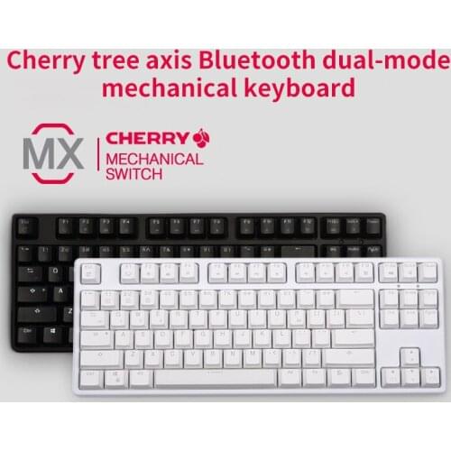 Bluetooth Mechanical Keyboard 87Keys PBT Caps Mobile Phone Computer Tablet Keyboards Black Blue Brown Red Switch