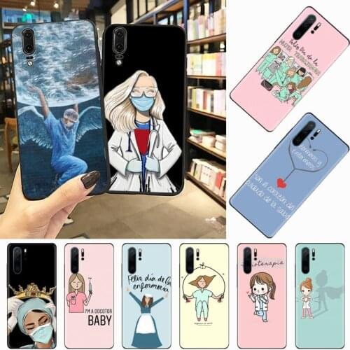 Medicine Doctor Nurse Spain Cartoon Phone Case For Huawei honor Mate P 10 20 30 40 i 9 8 pro x Lite smart 2019 nova 5t
