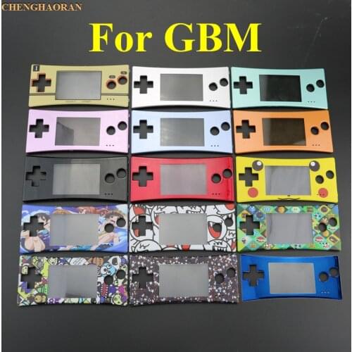 ChengHaoRan 1pc Top quality front shell cover faceplate case for GBM Gameboy micro System
