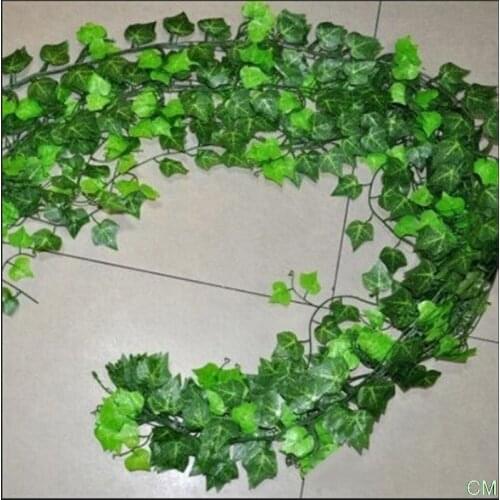 2.5M Artificial Flower Rattan Garland Plants Vine Fake Foliage Flowers Home Decor lastic Evergreen Cirrus