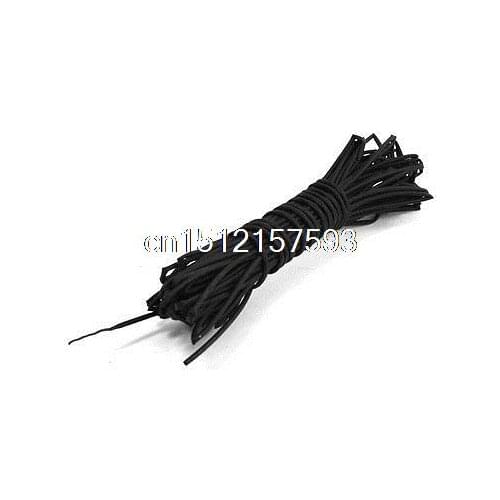 Shrink Ratio 2:1 0.5mm Black Polyolefin Heating Shrinkable Tube 125C 10m
