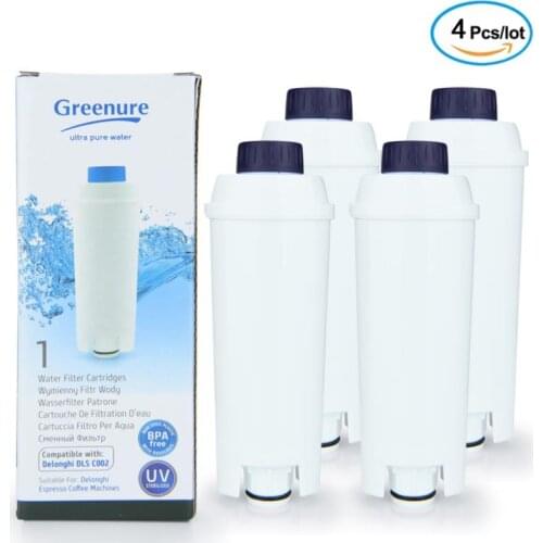 Coffee filter, compatible with De'Longhi 5513292811, DLS C002, CFL-950, SER3017, ECAM / ESAM series, EC680, BCO420 4 piec