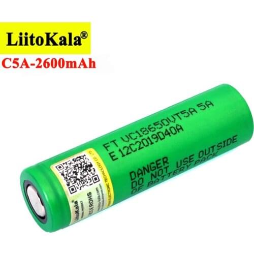 1-20PCS Liitokala VTC5A 2600mAh 18650 Lithium Battery 20A 30A Discharge 18650VTC5 Batteries for Flashlight Flat Head
