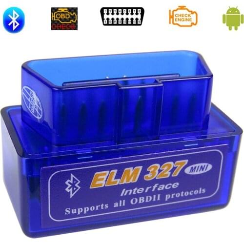 Best Mini ELM327 Bluetooth V1.5 OBD2 Car Diagnostic Tool Elm 327 V 1.5 For Andriod PIC1825K80 Chip Elm-327 OBD2 Scanner