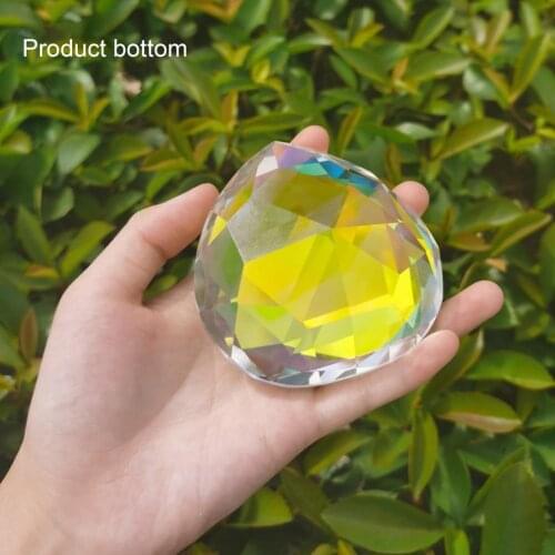 Multi-faceted Finish Useful Multi-color Peach Heart Big Faux Crystal Novelty Big Faux Crystal Fine Workmanship for Girls