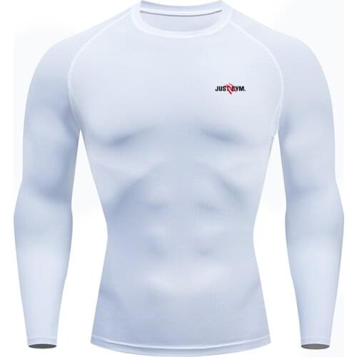 2021 New Gym Men Compression shirt Gorilla Sporting Skinny Tee Shirt Male Gyms Running T-shirt Fitness Sports Men Base layer Top