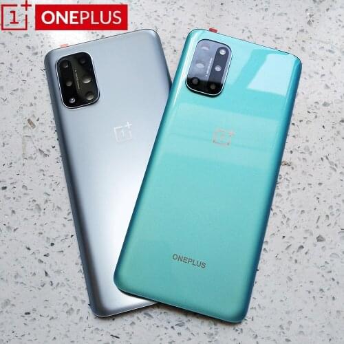 100% New Glass Case OnePlus 8T Battery Cover Rear Housing Cover Repair Oneplus One Plus 8t Back Door Replacement With Camera Len