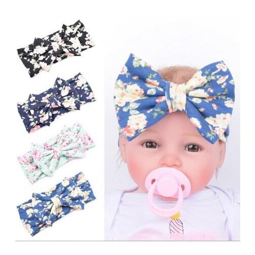 2016 New Girls Headband Head Wraps Floral Headband Printing Turban Headband kids Photo Prop Hair Accessories