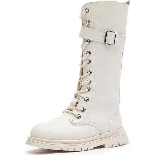 2020 New Autumn Winter Girls Boots Warm Leather Boots Children High Maritn Boot Girls Fashion Sport Shoes Kid Casual Sneakers