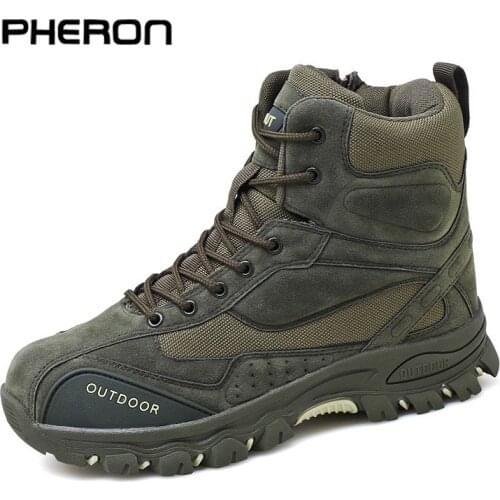 New Men Boots Ankle Rubber Military Combat Boots Men Sneakers Casual Shoes Outdoor Snow Boots Work Safety Boots Zapatos Hombre