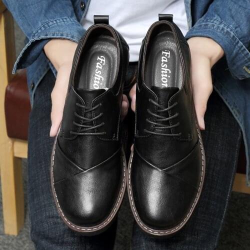 New Men Leather Shoes Casual Top Quality Oxfords Men Genuine Leather Dress Shoes Business Formal Shoe Plus Size Wedding 49