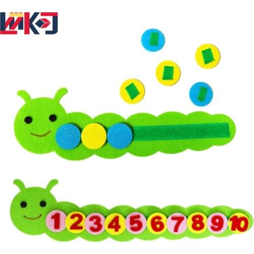 New Math Montessoried Toys Kid Game Color Sorting Teaching Kindergarten Manual Diy Weave Cloth Early Learning Education Kid Gift