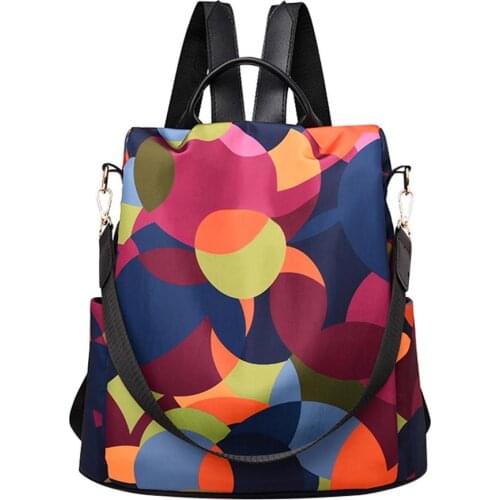New Woman Backpack Oxford Cloth Multifuction Travel Backpacks Large capacity Casual Anti Theft Backpack for Teenager Girls