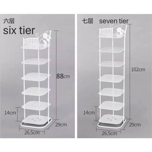 8 tier shoe rack simple multi-layer household dust door multi-function rack assembly economical shoe cabinet space