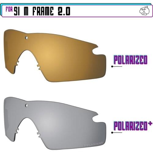EZReplace Polarized Replacement Lenses for - Oakley Si M Frame 2.0 Sunglasses - Sir P Plus-GunmetalP