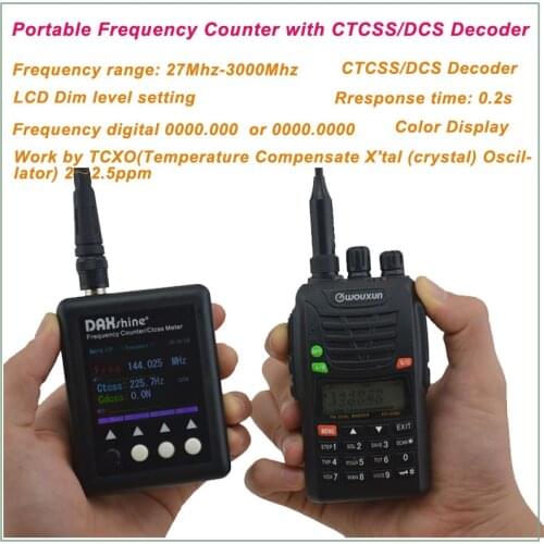 SF401 Plus Frequency Portable meter 27MHz-3GHz DAXSHINE Portable Frequency Counter with CTCSS/DCS Decoder