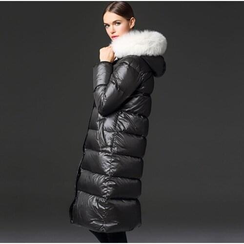 Casual Winter Long Down Jacket Coat Women Black Blue Waterproof Prevent Wind Plus Big Size Parka Coats Winter manteau femme