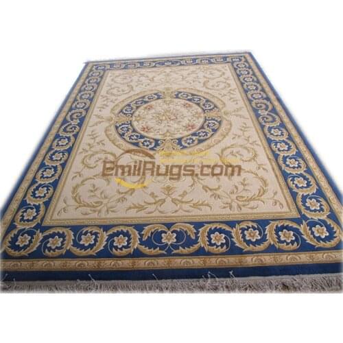 New zealand wool carpets large thick rugs Made French Garden savonery Design Nice Kitchen Exquisite carved carpet
