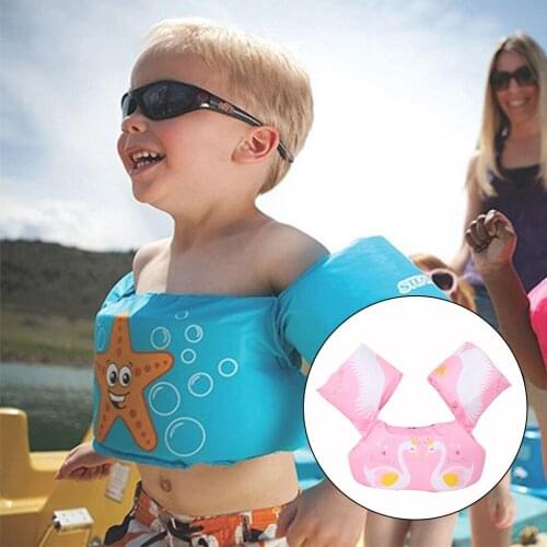 Cartoon Baby Kids Swim Life Jacket Vest Learn Swimming Training for 25-31.5 lbs Toddler for Sea Beach Pool