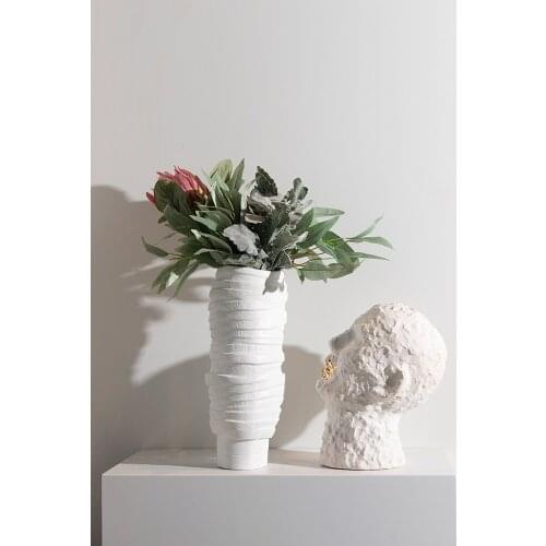 Modern Abstract Character Head Statue Decor Accessories Home Living Room Office Hotel Restaurant Soft Ceramic Furnishings