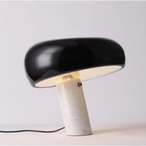 Nordic modern minimalist table lamps for living room white glass ball table light iron tripod milky round ball desk lamp Reading