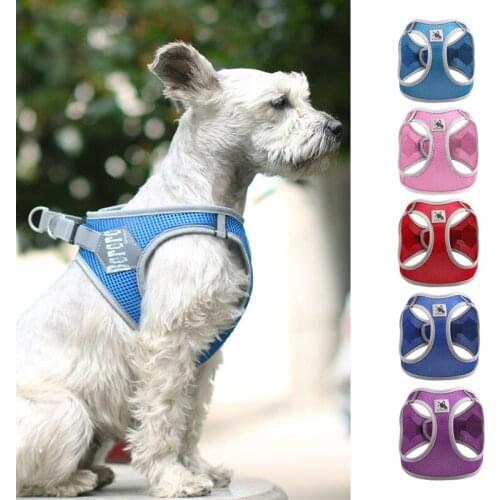 Reflective Safety Pet Dog Harness for Small Medium Dogs Cat Harnesses Vest Puppy Chest Strap for Pug Chihuahua Bulldog