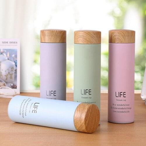 500ml Fashion Stainless Steel Thermos Mug Coffee Tea Vacuum Flask Thermal Water Bottle Travel Thermocup Tumbler Insulated Bottle