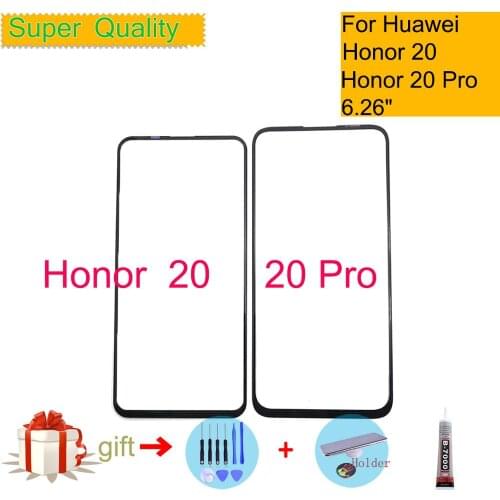 For Huawei Honor 20 YAL-L21 Touch Screen Touch Panel Front Outer Glass For Honor 20 PRO LCD Glass Lens Replacement