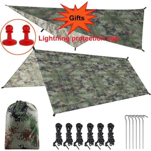 Waterproof Awning Canopy Tarp Tent Shade Ultralight Garden Canopy Sunshade Outdoor Camping Hammock Rain Fly Tarp Sun Shelter