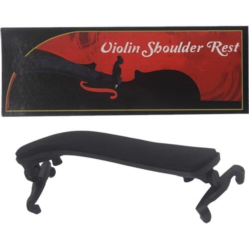 High Quality Violin Shoulder Rest Pad 3/4 4/4 Adjustable Black Soft Shoulder Rest Pad Support Parts Violin Fiddle Accessories