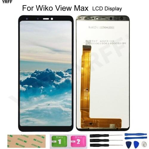 5.99'' W_P200 LCD Screens For Wiko View Max LCD Display With Frame Touch Screen Digitizer Assembly Panel Sensor Repair Sets