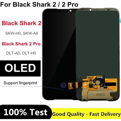 6.39'' OLED For Black Shark 2 Pro DLT-A0 LCD Display Screen+Touch Digitizer For Xiaomi BlackShark 2 Global SKW-H0 LCD