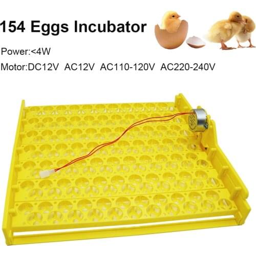 154 Bird Egg Tray Pigeon Quail Eggs Incubator Accessories Poultry Equipment Automatic Plastic Incubation Tray