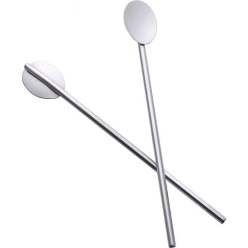 182mm Metal Straw Reusable Drinking Straws Stainless Steel Bag Straw Bar Tool