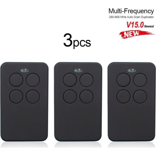 3x Auto Scanner 287-868MHz Multi-Frequency Duplicate Garage Door Remote Control Fixed Rolling Code Opener