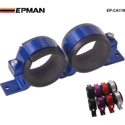 Anodised Dual Double &Twin Fuel Pump Brackets fit Aeroflowpumps Default color: Blue For BMW e34 EP-CA119