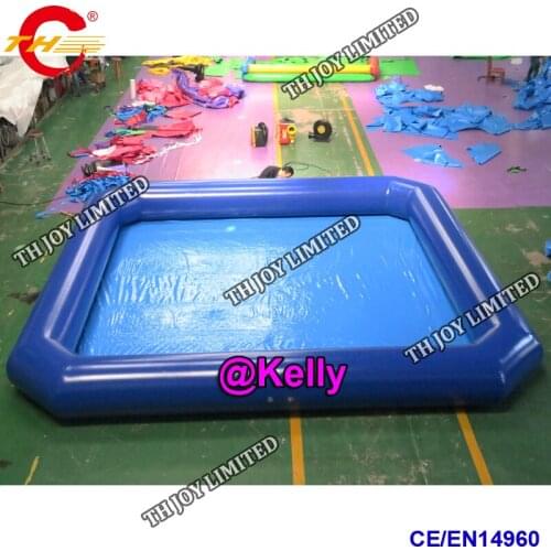 Free air shipping square inflatable swimming pool for commercial use, summer water park big inflatable water pool for sale